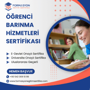 Öğrenci Barınma Hizmetleri Sertifikası