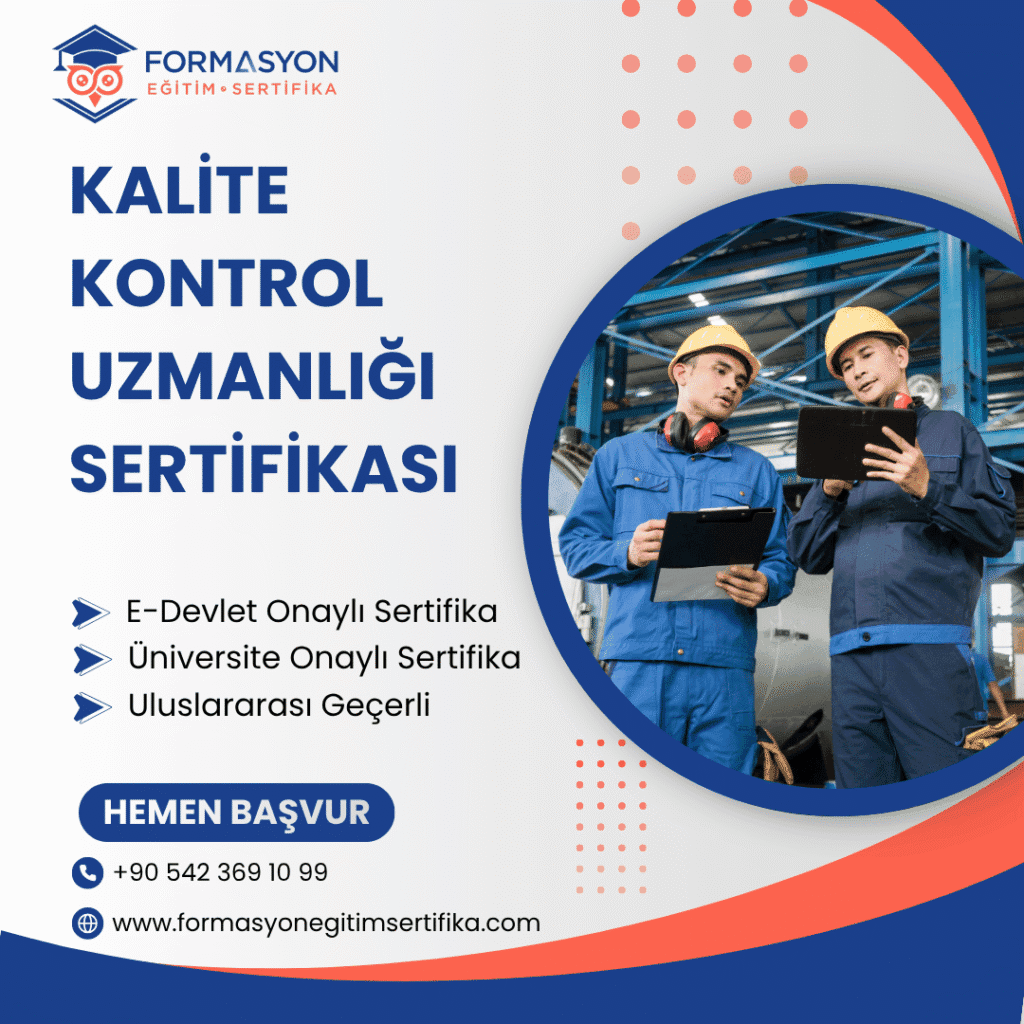 Kalite Kontrol Uzmanlığı Sertifikası programı